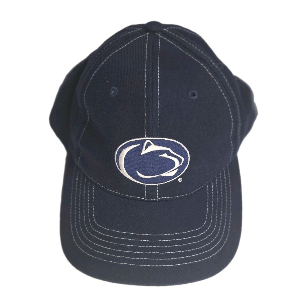 Vintage Penn State Hat Snapback Twins Enterprise Navy Contrast Stitch 90s NCAA